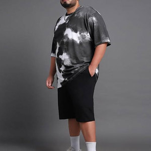 Oversized Men's T-Shirt Custom Logo Pure Color 100% Cotton Casual <b>Blank</b> Plus Size Best OEM Clothing Made In Pakistan - Product Image 4