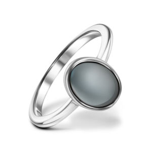 Anillo Apilable de Acero Inoxidable en Oro Rosa y Plata con Corazones Rechazados - Product Image 3