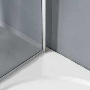 Mampara de Ducha Transparente de Vidrio de 100 cm con Pared Fija - Product Image 3