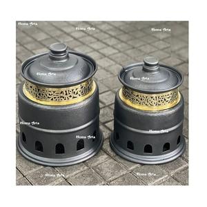 จานเสิร์ฟอาหารแบบทุบทำจากอะลูมิเนียมชุดที่เสิร์ฟอาหารสองขนาด - Product Image 3