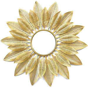 Prime Quality Metal Material Wall <b>Mirror</b> Mount <b>Mirror</b> Fancy Design Ginkgo Leaf Decorative Wall <b>Mirror</b> In Affordable Price - Product Image 4
