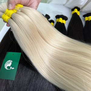 Vente en gros 100% Extensions de cheveux humains en vrac de haute qualité en couleurs vierges naturelles - Product Image 3