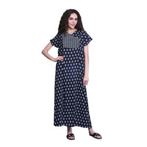 Camisón 100% Algodón con Estampado Floral, Suave y Transpirable, Cintura Elástica con Cordón Ajustable, Personalizable ODM/OBM para Uso Invernal - Product Image 2