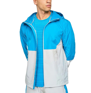 Dernier modèle de survêtement coupe-vent 2025 pour homme, ensemble court deux pièces avec fermeture éclair et capuche, ensemble short coupe-vent pour l'été - Product Image 2