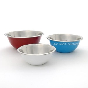 Cuencos decorativos para servir alimentos para mesa de comedor, cuenco redondo de Metal para frutas, uso doméstico y hotelero, cuencos para servir de colores esmaltados - Product Image 4