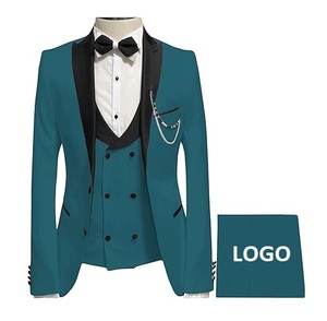 ที่ดีที่สุดคุณภาพระดับพรีเมียมผู้ชายชุด 3 ชิ้นชายชุดแต่งงานเสื้อกางเกงชุดเสื้อคลุมขายร้อนแฟชั่นสวมใส่เสื้อผ้า - Product Image 1