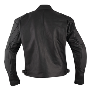 All Season Pro Biker's Black Genuine Cowhide Leather Windproof Racing Motorbike Jacket CE-Certified Armours Winter Men - Product Image 6