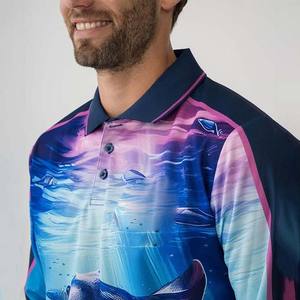 Polos de pesca unisex con protección solar UPF50 + personalizados de calidad superior, productos de pesca, polos de pesca de manga larga - Product Image 4