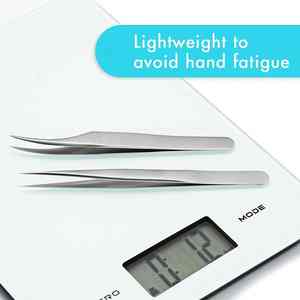 Juegos de pinzas para pestañas de lujo, Kits de herramientas de precisión de 2 piezas para extensiones de pestañas, modelado de cejas y herramientas de cuidado de belleza injertadas - Product Image 3