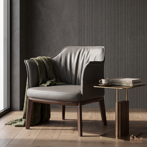 Fauteuil en cuir PU pour restaurant italien, design moderne, haut de gamme, pour salle à manger, hôtel, usage extérieur - Product Image 6