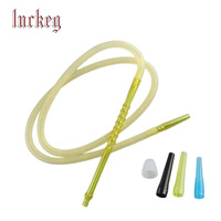 Kit Chicha Populaire 1,8 m – Tuyau de Chicha en Plastique Inodore de Bonne Qualité avec Embouts Buccaux en Plastique et Accessoires en Silicone