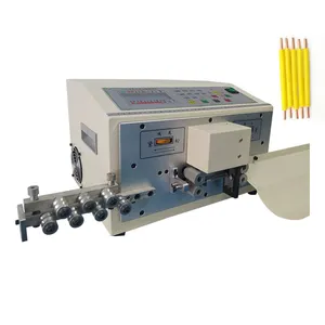 Máquina de descascar cabos automática de linha dupla, máquina de corte e descascamento de cabos com cateter duplo 4 mm2 para venda na fábrica