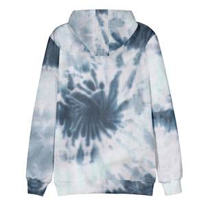 Vente en gros Hiver Hommes Tie Dye Hoodie Street Fashion Polaire Pull Sweat Manches Longues Cordon Poches Impression en Relief - Product Image 2