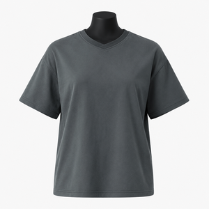 Camisetas de Verano para Mujer, Lisas, de Algodón/Fibra de Bambú, Secado Rápido, Transpirables, Personalizables, Manga Corta, Cuello Redondo, Estilo Urbano - Product Image 1