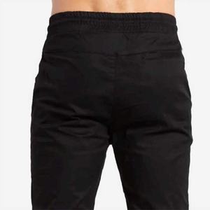 Pantalon cargo décontracté pour homme avec coupe baggy élégante, motif droit kaki, taille moyenne, rangement multi-poches - Product Image 5