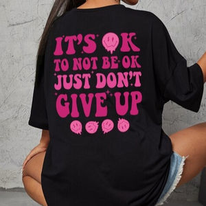 T-shirts imprimés bouffants pour femmes T-shirt décontracté pour femmes T-shirt surdimensionné femmes - Product Image 2