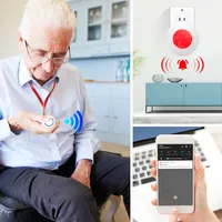 UEMON - Sistema de Automatización del Hogar Inteligente, Botón de Llamada de Emergencia SOS con WiFi Tuya, Alarma con Control por Voz para Uso en Hoteles y Garajes