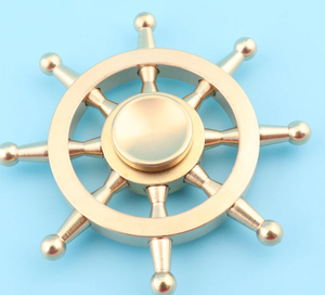 Handmade Creations 2 Vintage Brass <b>Ship</b> <b>Wheels</b> High Quality Best Nautical <b>Ship</b> <b>Wheel</b> Handmade Decor - Product Image 2