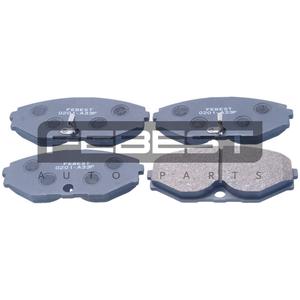 Set di pastiglie freno anteriori FEBEST (0201-A33F) - Product Image 1