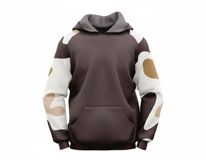 Sweat à capuche surdimensionné pour homme en mélange polyester/coton, logo personnalisé, pull épais de qualité supérieure, imperméable, respirant, hiver - Product Image 1