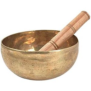 Bol chantant rond en laiton de conception simple de qualité supérieure bol de yoga de guérison de méditation en laiton pur pour la relaxation style traditionnel - Product Image 1