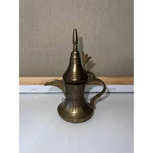 Dallah moderne avec couvercle doré, pot à café arabe décoratif, vaisselle élégante faite à la main, fournitures pour les mariages et les célébrations à domicile, acier inoxydable - Product Image 5