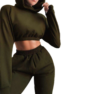 Nouveautés femme survêtement mode sweat à capuche et pantalon ensemble survêtement confortable pour femmes avec deux pièces - Product Image 5