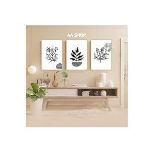 93 Set Table en MDF d'impression de qualité avec cadre en feuille de fleur 3 pièces Décoration intérieure durable et non décolorée - Product Image 5