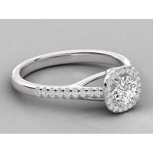 Bague en or 10 carats avec diamant de laboratoire - Product Image 5