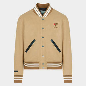 แจ็กเก็ตเลตเตอร์แมนแขนยาวสำหรับผู้ชายดีไซน์สตรีทแวร์สำหรับฤดูหนาว - Product Image 1