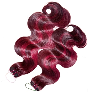 วิกผมมนุษย์หยักศกสีเบอร์กันดีทำจากผมมนุษย์100% เวียดนาม - Product Image 4