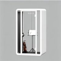 Cabine insonorisée acoustique silencieuse pour podcast et pratique musicale, studio d'enregistrement portable, cabine d'isolation sonore