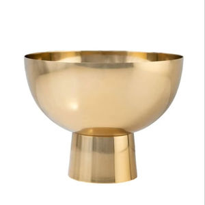 Tazón Redondo Dorado Atemporal de Metal para Bombones, Ideal para Organizadores de Eventos, Decoración de Mesas, Regalos Navideños, Uso en Comercios Minoristas - Product Image 1