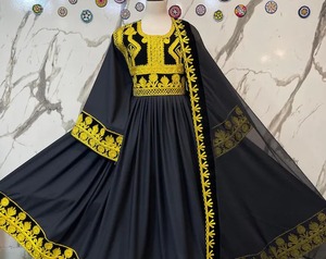 2025 robe traditionnelle afghane Kuchi pour femmes à la main avec broderie dentelle décor Style décontracté Pashtun Culture Festival robe - Product Image 5