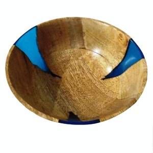 Bol et plat de service en résine écologique artisanale - Passe au lave-vaisselle - Couleurs et logos personnalisables - Utilisation pour les fêtes et à la maison - Fabriqué en Inde - Product Image 6