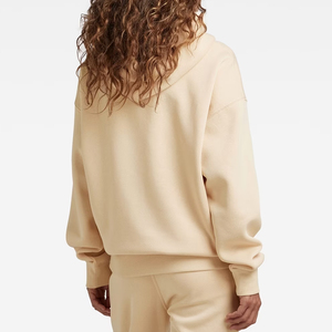 Sweat à capuche régulier pour femme en coton 420 GSM de qualité supérieure, tailles personnalisées, couleur unie, grande taille, respirant, effet délavé, orné de strass - Product Image 3