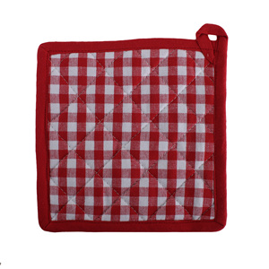 Mitaines de four 100% coton avec bande de silicone porte-casseroles verts pour la cuisson au micro-ondes Protection des aliments à domicile pour les restaurants - Product Image 6