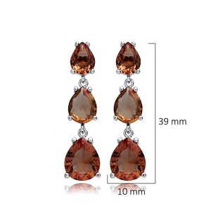 Pendientes de racimo de sultanita en forma de pera, venta al por mayor, joyería fina de plata esterlina 925 hecha a mano - Product Image 2