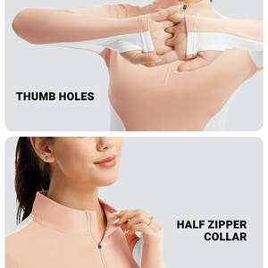 Chemise de base pour l'équitation à prix avantageux, chemise à manches longues personnalisée pour femmes, légère, à séchage rapide, 100% polyester - Product Image 3