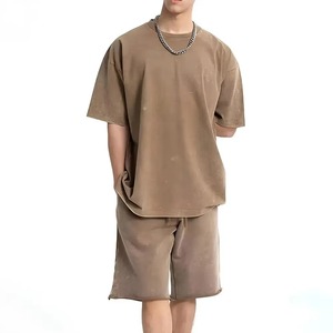 Quick Dry Casual Wear <b>Men's</b> Oversized <b>T</b>-<b>Shirts</b> Sets 2 Piece Street Wear Short Sleeve <b>T</b>-<b>Shirt</b> Collection - Product Image 6