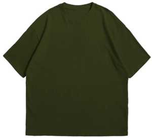 เสื้อยืดโอเวอร์ไซส์สำหรับผู้ชายทำจากผ้าฝ้ายเนื้อหนาเสื้อยืดลำลองมีกากเพชรแวววาว - Product Image 1