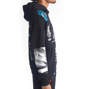 Nueva llegada sudaderas con capucha de impresión personalizada Unisex para hombre Casual Pullover Street Wear Drop Shoulder Hoodie - Product Image 2