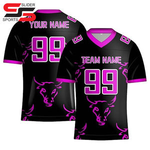 Ropa de fútbol americano Camiseta de fútbol americano personalizada de alta calidad Entrega rápida La mejor camiseta de uniforme de fútbol de sarga de aparejos - Product Image 6