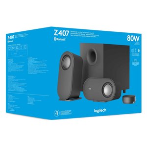 โลจิ Z407 ชุดลำโพงบลูทูธพีซี 2.1 แชนแนล 40W สีแอนทราไซต์ - Product Image 2