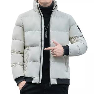 Vestes bombardier d'hiver pour hommes, taille plus, coupe-vent, col montant à capuche, fabrication directe en usine, OEM personnalisé - Product Image 1