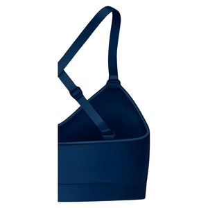 Soutien-gorge de sport pour femme à maintien élevé, écologique, simple, col en U, respirant, séchage rapide, en Spandex/Nylon, bretelles réglables, fermeture frontale amovible - Product Image 5