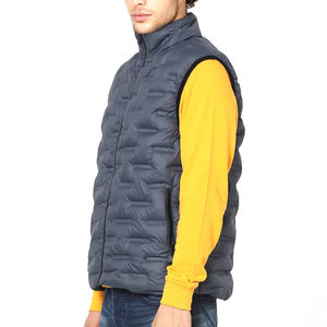 Nouveauté Gilet matelassé pour homme Imperméable avec col montant et fermeture éclair Gilet chaud sans manches pour homme - Product Image 3