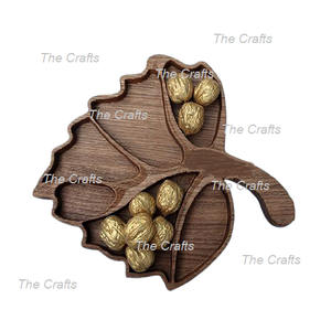 Juego de dos platos de madera para chocolates, tamaño y forma personalizados, frutas secas, dulces y aperitivos, bandeja y platos - Product Image 5