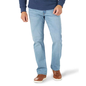Jeans en denim délavé polyvalents pour hommes, texture respirante, extensible, confort, attrait intemporel pour les voyages, la détente, toutes les saisons - Product Image 3