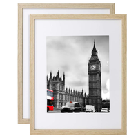 Marco de Fotos de Madera de Pino de Color Personalizado, Ecológico, Ligero, Moderno, para Exhibición en Pared o Escritorio